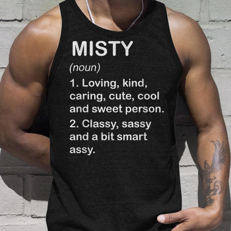 Misty Definition Personalized Custom Name Loving Kind Unisex Tank Top Gifts for Him