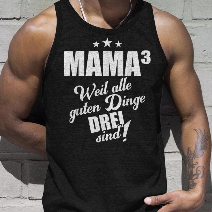 Mutter Mama Drillinge Drillingsmama Mom Hoch 3 Kinder Lustig Tank Top Geschenke für Ihn