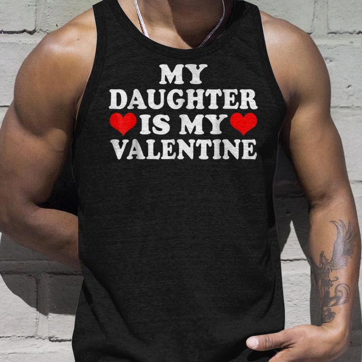 My Daughter Is My Valentine Love Hearts Cute Valentines Day Unisex Tank Top Gifts for Him