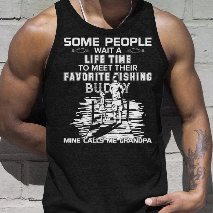 My Favorite Fishing Buddy Calls Me Grandpa - Fish Unisex Tank Top Gifts for Him