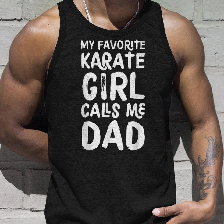My Favorite Karate Girl Calls Me Dad Funny Sports Unisex Tank Top Gifts for Him