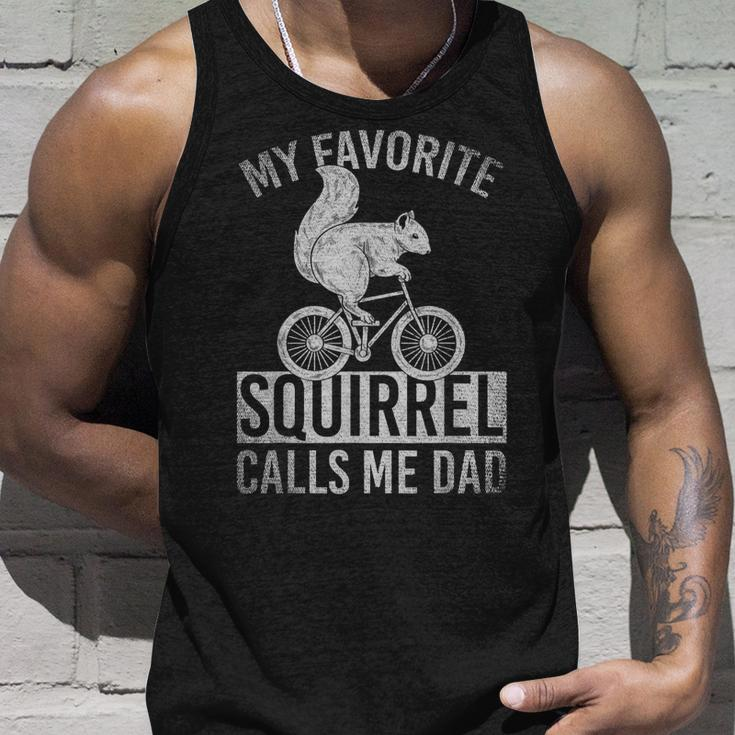 My Favorite Squirrel Calls Me Dad Unisex TankTop für Radfahrer Eichhörnchen-Fans Geschenke für Ihn