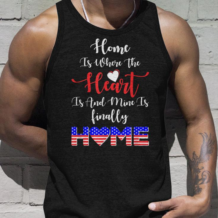 My Heart Is Finally Back-Military Homecoming S Unisex Tank Top Gifts for Him