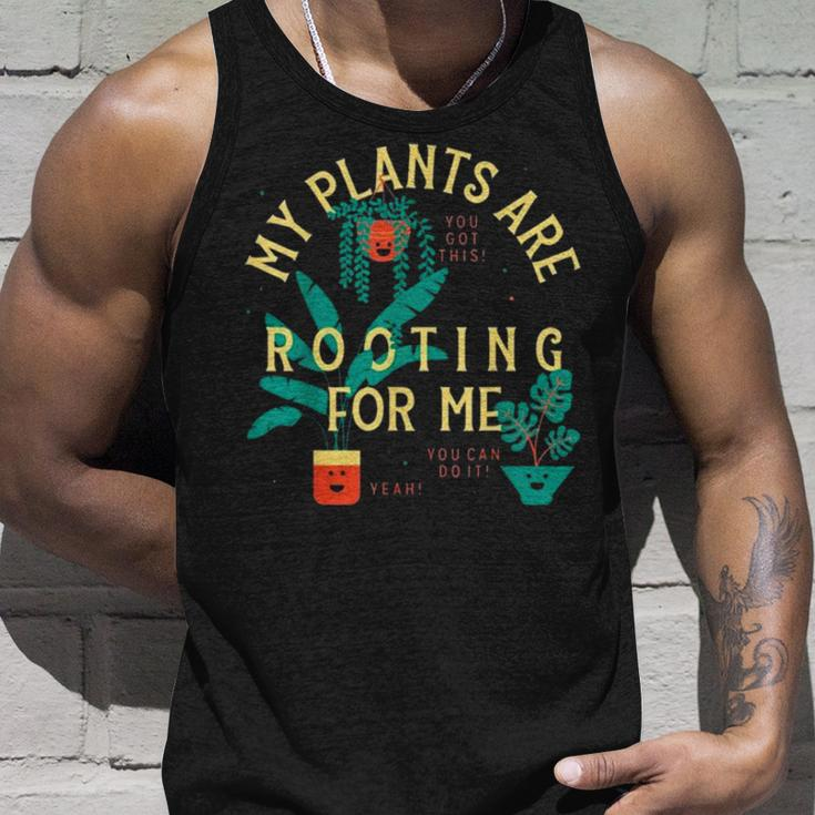 My Plants Are Rooting For Me V2 Unisex Tank Top Gifts for Him