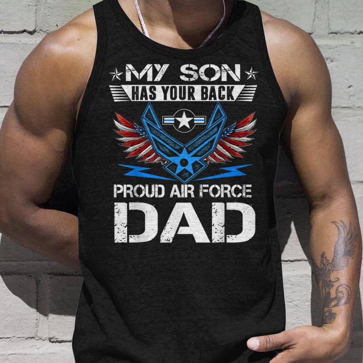 My Son Has Your Back Proud Air Force Dad Usaf Unisex Tank Top Gifts for Him