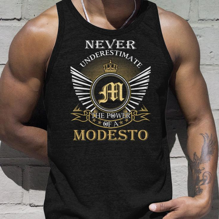 Never Underestimate The Power Of A Modesto Unisex Tank Top Gifts for Him