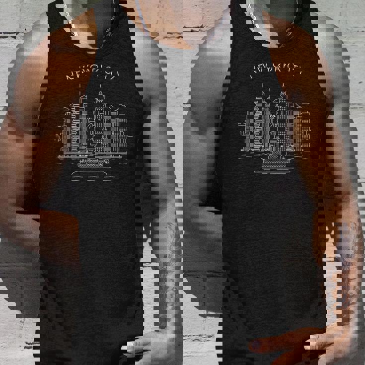 New York City Skyline Ny Vintage New York City Nyc Unisex Tank Top Gifts for Him
