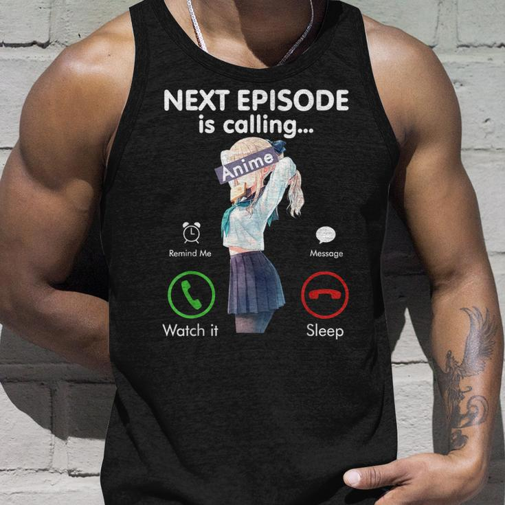 Next Anime Episode Is Calling Funny Otaku Gift Love Anime Unisex Tank Top Gifts for Him