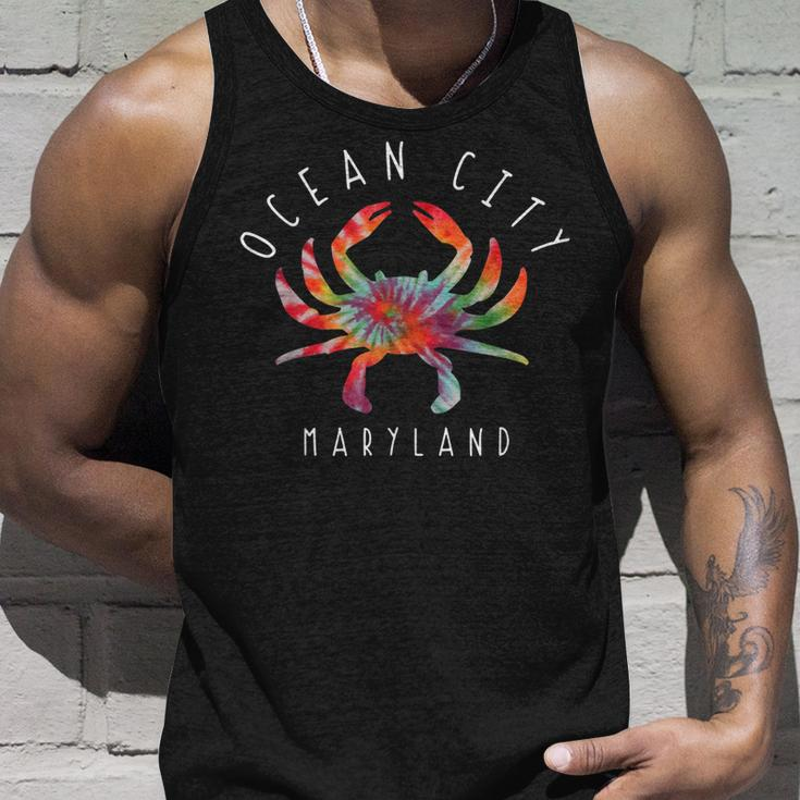 Ocean City Maryland Crab Tie Dye Summer Vacation Unisex Tank Top Gifts for Him