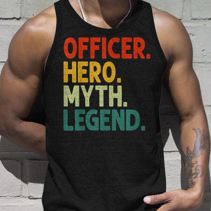 Officer Hero Myth Legend Retro Vintage Polizistin Tank Top Geschenke für Ihn