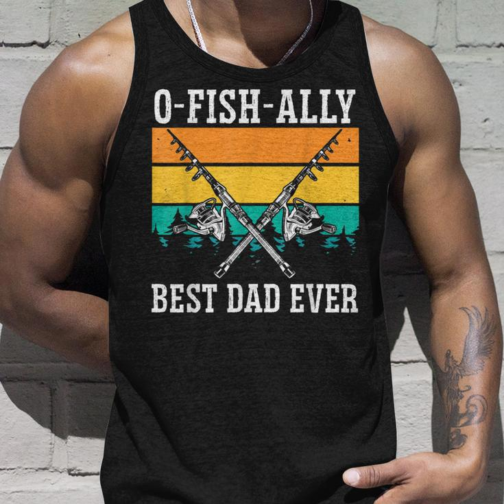 Ofishally The Best Dad Fisherman Dad Fishing Lover Father Unisex Tank Top Gifts for Him