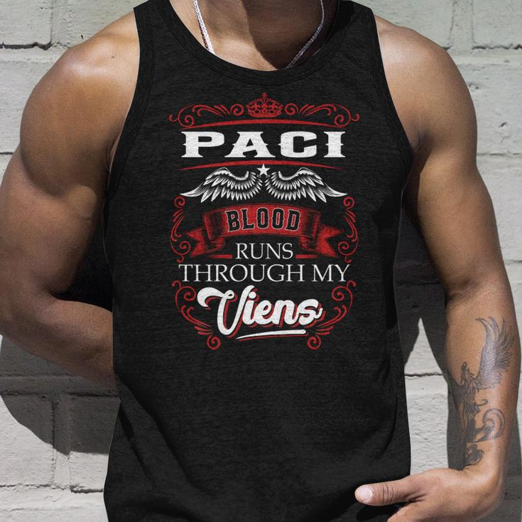 Paci Blood Runs Through My Veins Unisex Tank Top Gifts for Him