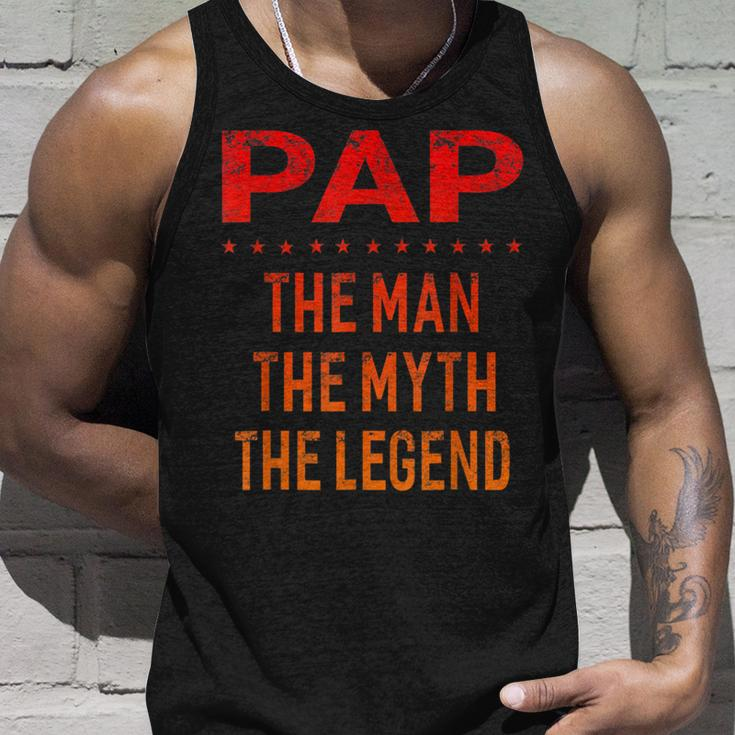 Pap The Man Der Mythos Die Legende Grandpa Men Tank Top Geschenke für Ihn