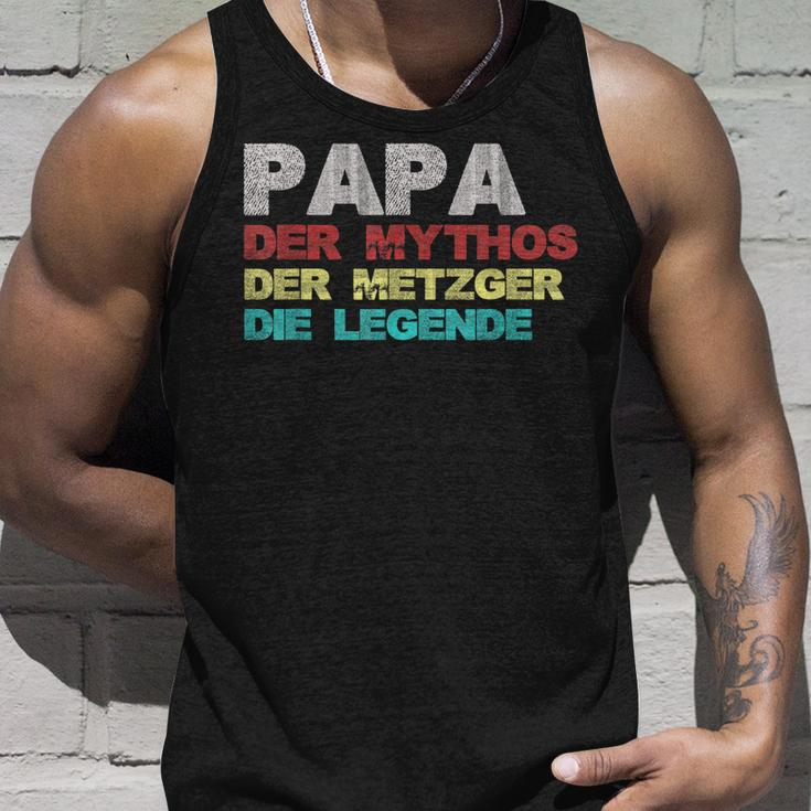 Papa Der Mythos Der Metzger Die Legende Vatertag Metzger Tank Top Geschenke für Ihn