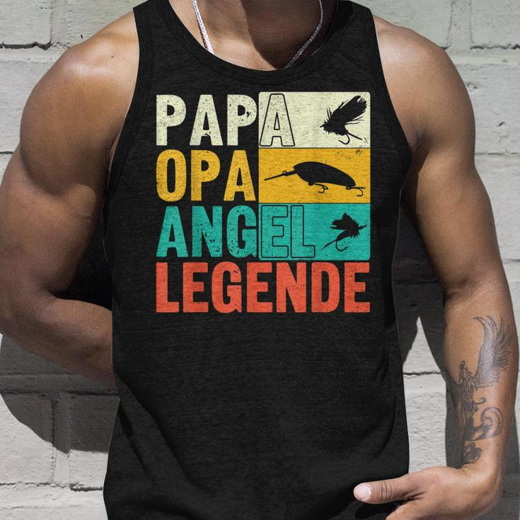 Papa Opa Angel Legende Unisex TankTop, Perfekt für Angler zum Vatertag Geschenke für Ihn