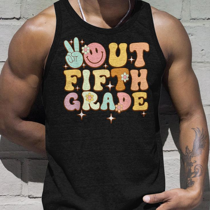 Peace Out Fifth 5Th Grade Class Of 2023 Goodbye 5Th Grade Unisex Tank Top Gifts for Him
