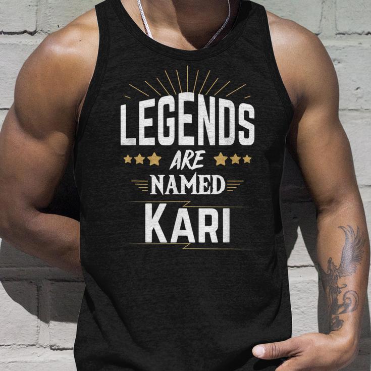 Personalisiertes Legends Unisex TankTop mit KARI Design, Unikat Tee Geschenke für Ihn