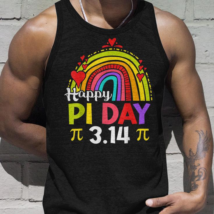 Pi Day Teacher Rainbow Funny Happy Pi Day 3 14 Unisex Tank Top Gifts for Him