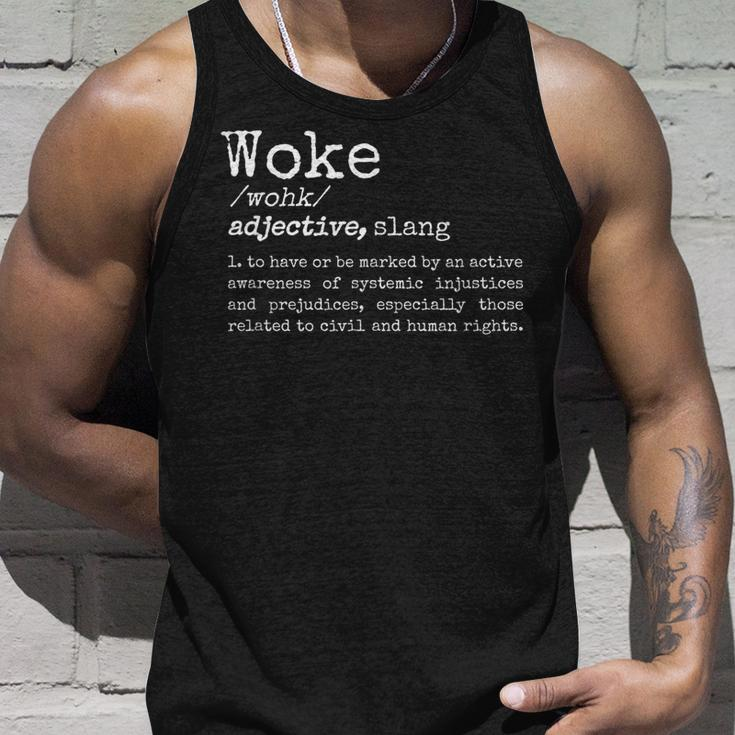Politically Informed Woke Meaning Dictionary Definition Woke Tank Top Gifts for Him