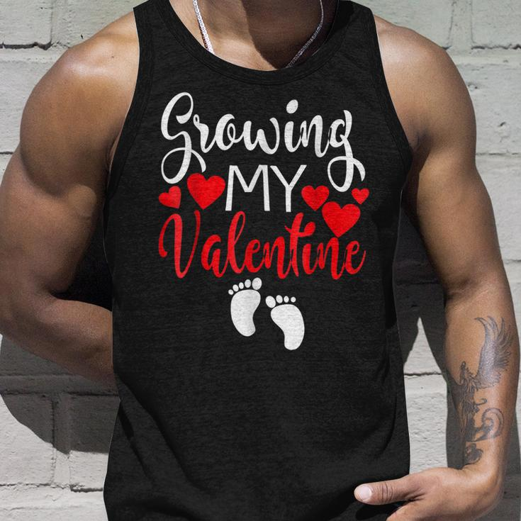 Pregnancy Valentines Day Growing My Valentine Mom Unisex Tank Top Gifts for Him