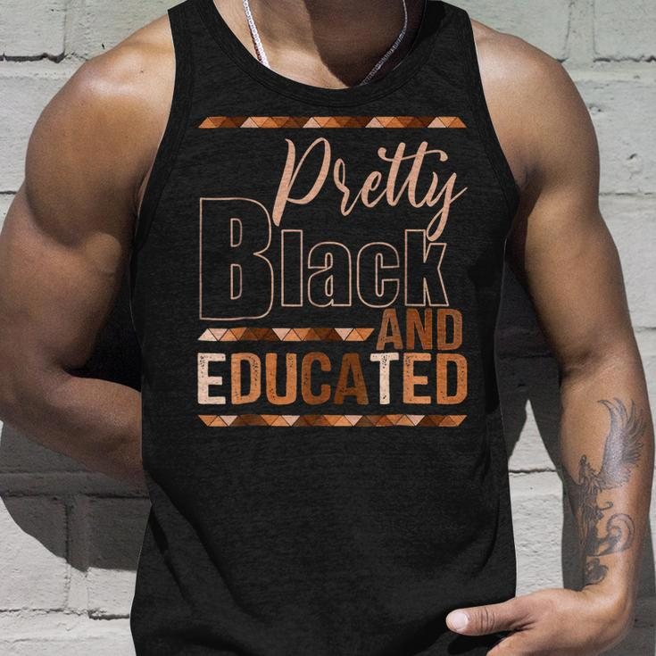 Pretty Black And Educated African Pride Black Month History Unisex Tank Top Gifts for Him