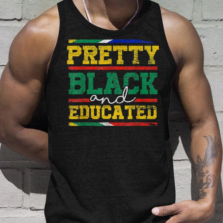 Pretty Black And Educated Black History Blm Melanin Pride Unisex Tank Top Gifts for Him