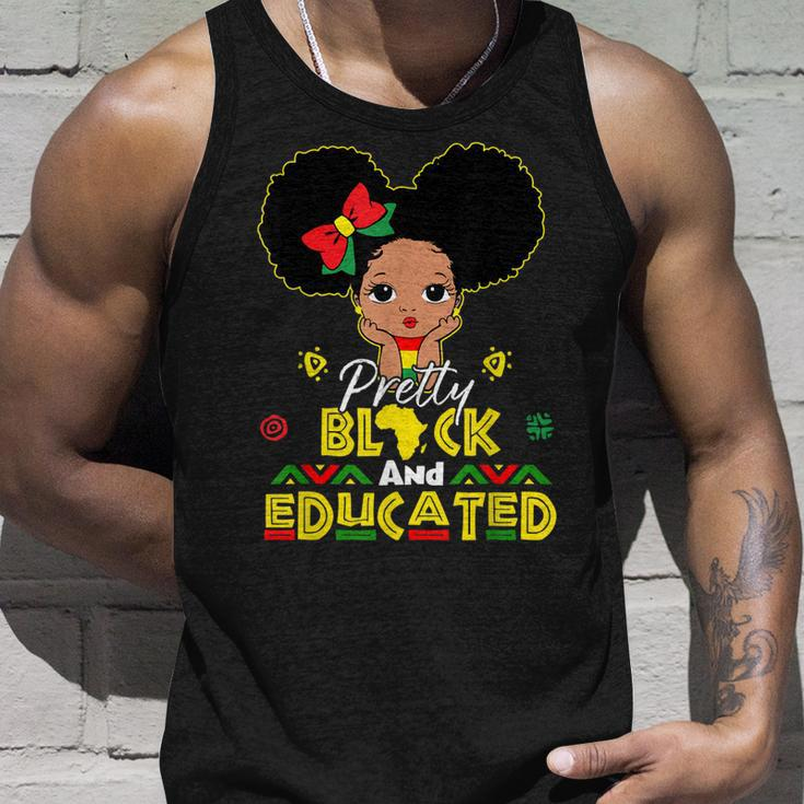 Pretty Black And Educated I Am The Strong African Queen Girl Unisex Tank Top Gifts for Him