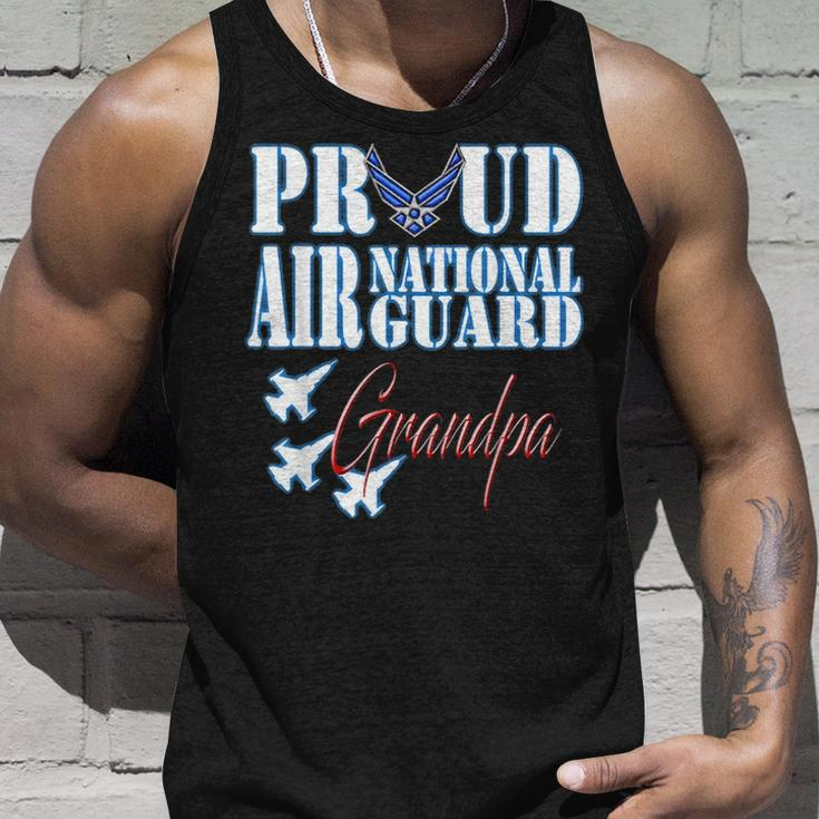 Proud Air National Guard Grandpa Air Force Fathers Day Unisex Tank Top Gifts for Him