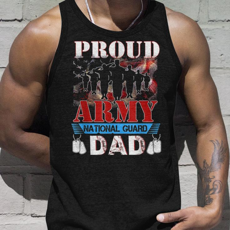 Proud Army National Guard Dad Fathers Day Veteran Unisex Tank Top Gifts for Him