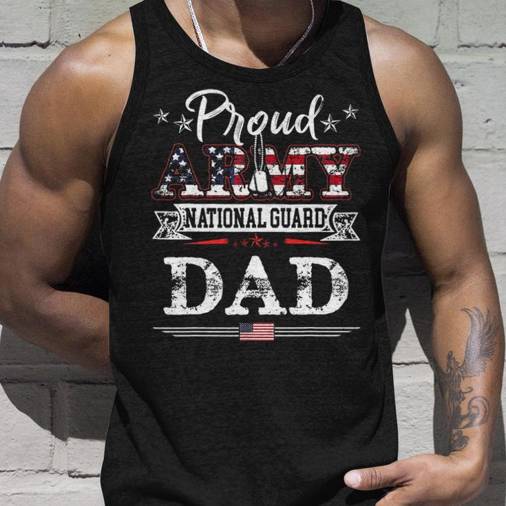 Proud Army National Guard Dad US Military Gift V2 Unisex Tank Top Gifts for Him