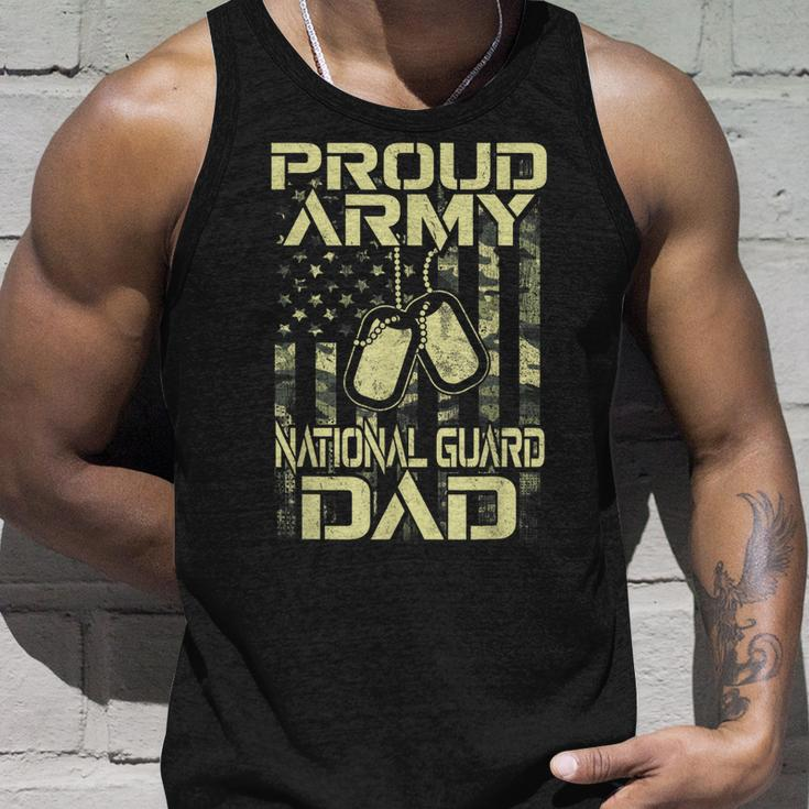 Proud Army National Guard Dad Veterans Day Hero Soldier Mens Unisex Tank Top Gifts for Him