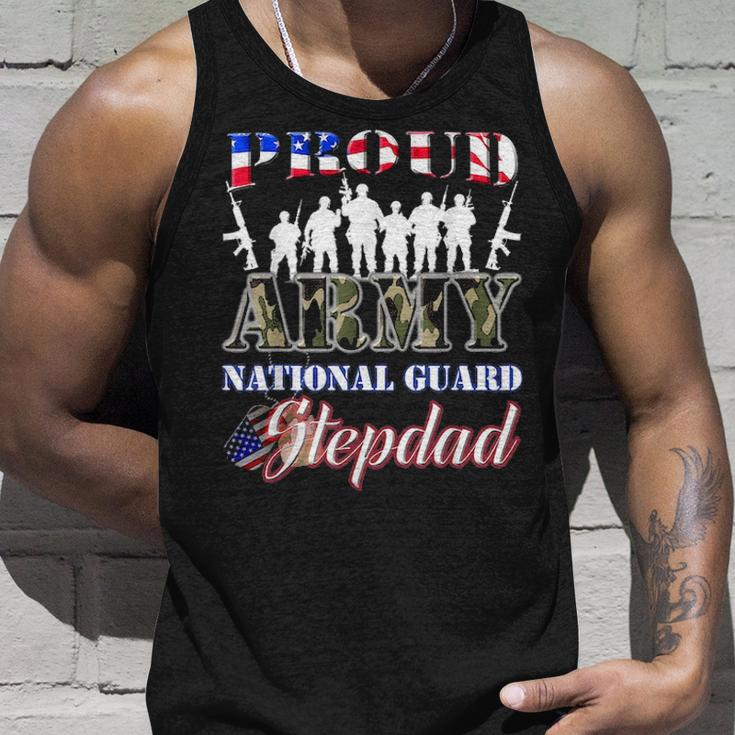 Proud Army National Guard Stepdad Us Fathers Day Men Unisex Tank Top Gifts for Him