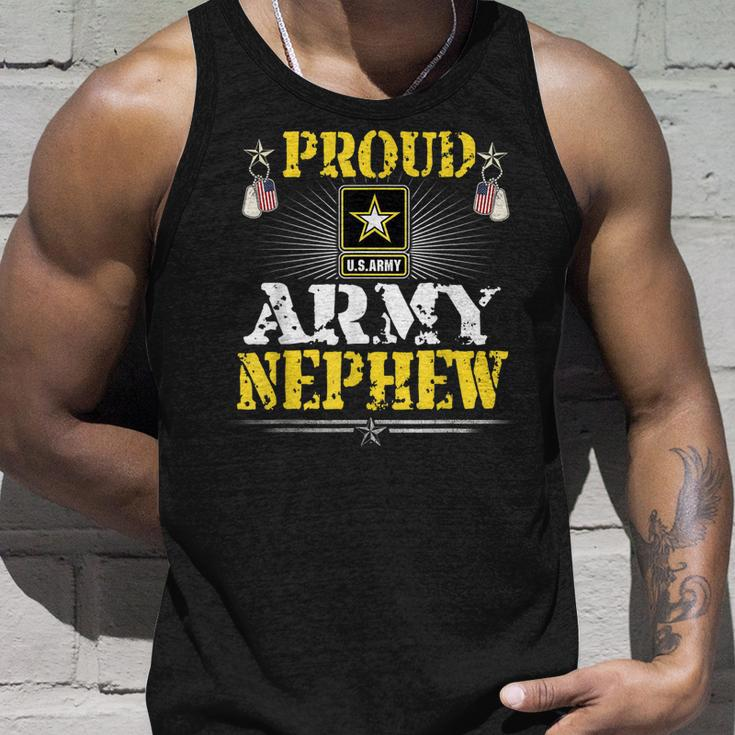 Proud Army Nephew Military Family Veteran Pride Unisex Tank Top Gifts for Him