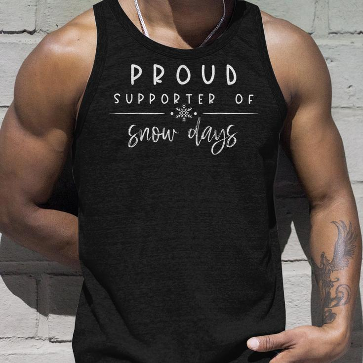 Proud Supporter Of Snow Days Vintage Christmas Holiday V5 Unisex Tank Top Gifts for Him
