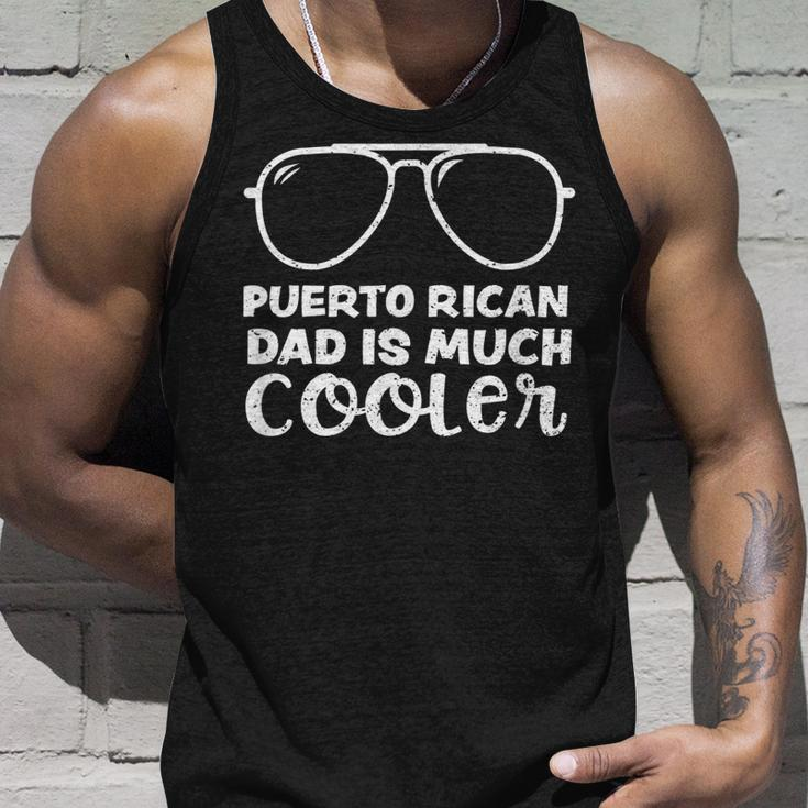 Puerto Rico Puerto Rican Dad Is Much Cooler - Fathers Day Unisex Tank Top Gifts for Him