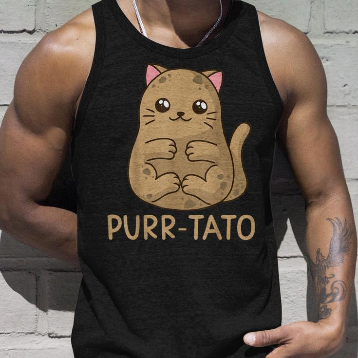 Purrtato Cat Potato Cat Lover Idaho Potatoes Unisex Tank Top Gifts for Him