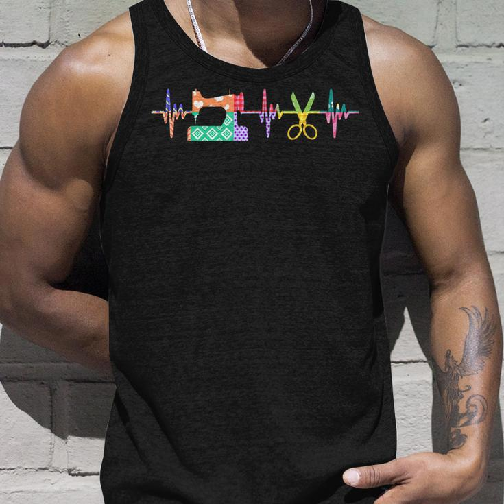 Quilter Sewing Heartbeat For Quilting Lover Mm Unisex Tank Top Gifts for Him