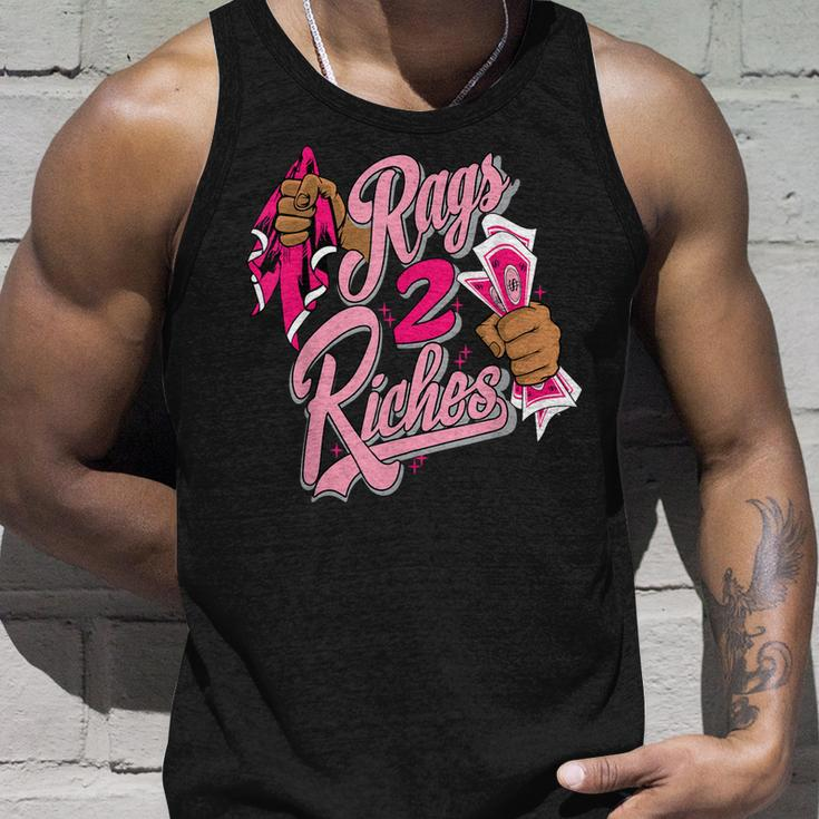 Rags 2 Riches Low Triple Pink Matching Unisex Tank Top Gifts for Him