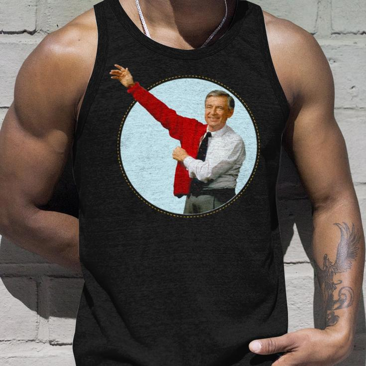 Red Mister Rogers’ Neighborhood Unisex Tank Top Gifts for Him