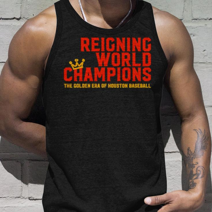 Reigning World Champions The Golden Era Of Houston Baseball Unisex Tank Top Gifts for Him