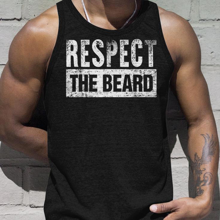 Respect The Beard Unisex Tank Top Gifts for Him