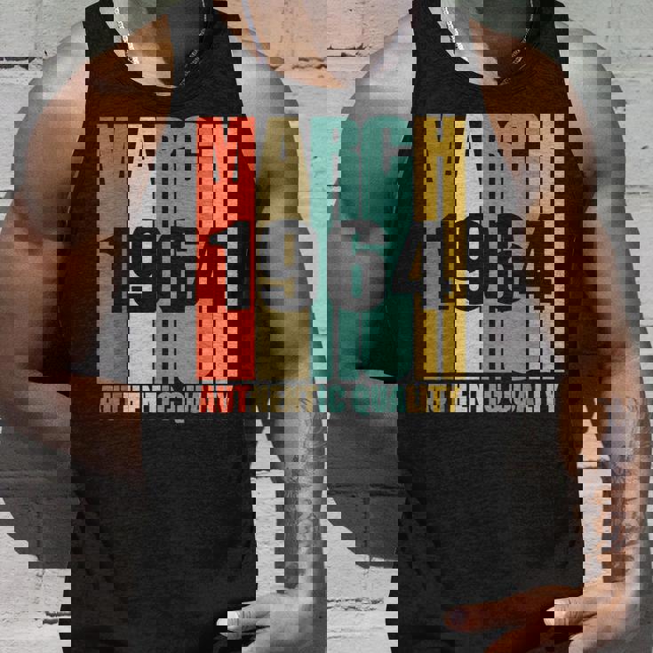 Retro March 1964 Vintage 55Th Birthday Gift Unisex Tank Top Gifts for Him