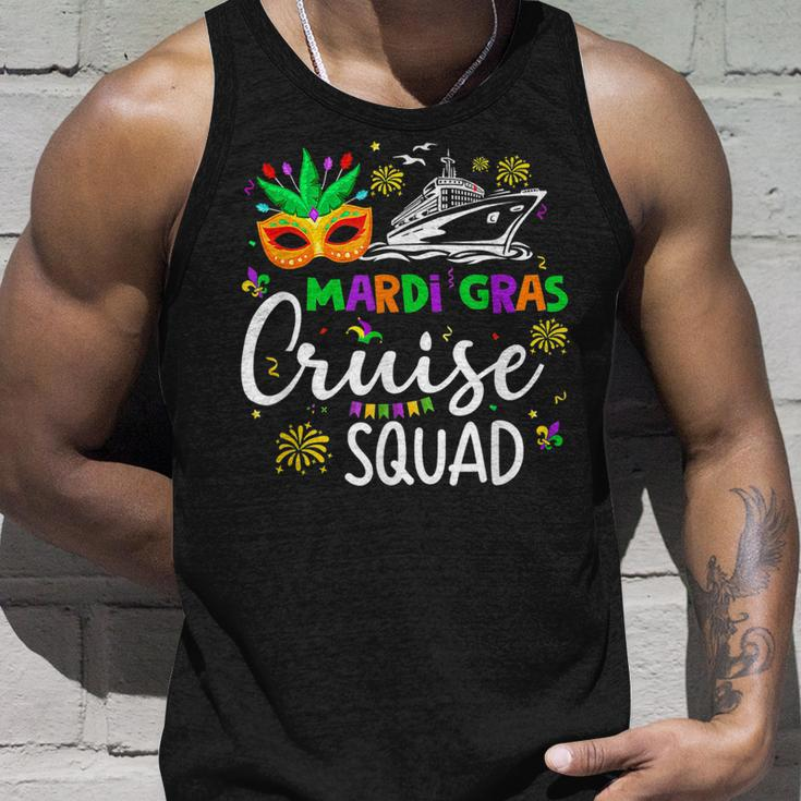 Retro Mardi Gras Cruise Squad 2023 Matching Family Unisex Tank Top Gifts for Him