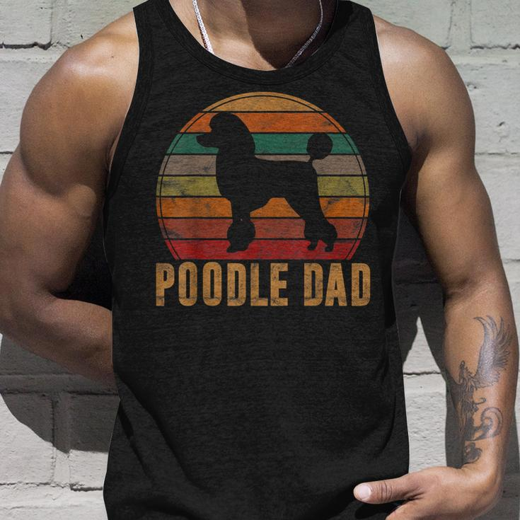 Retro Poodle Dad Dog Owner Pet Poodle Father Unisex Tank Top Gifts for Him