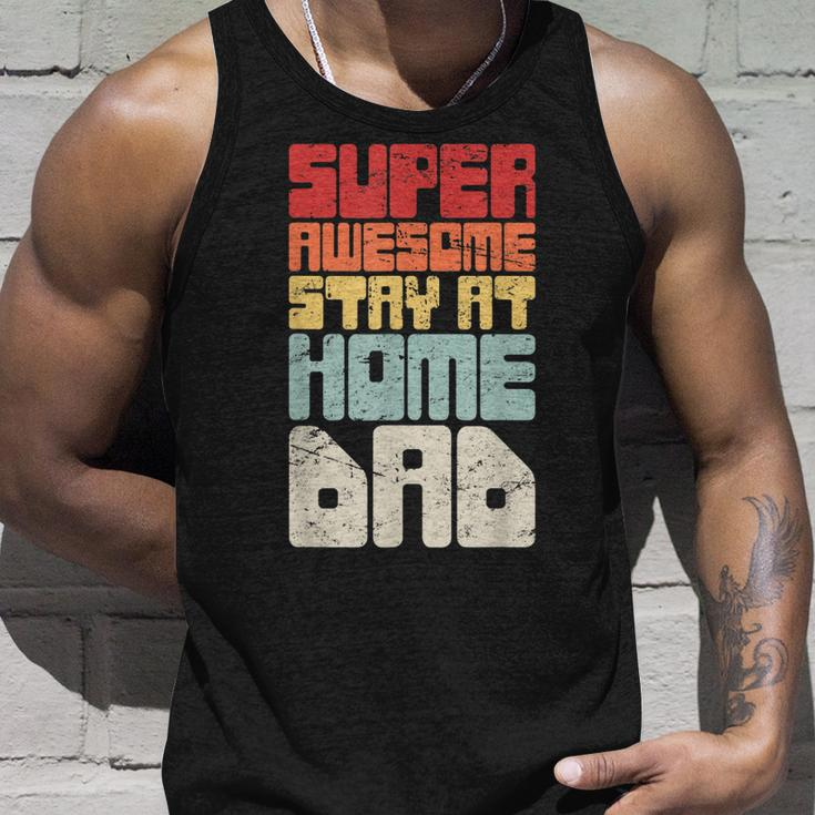 Retro Vintage Funny Husband Stay At Home Dad Unisex Tank Top Gifts for Him