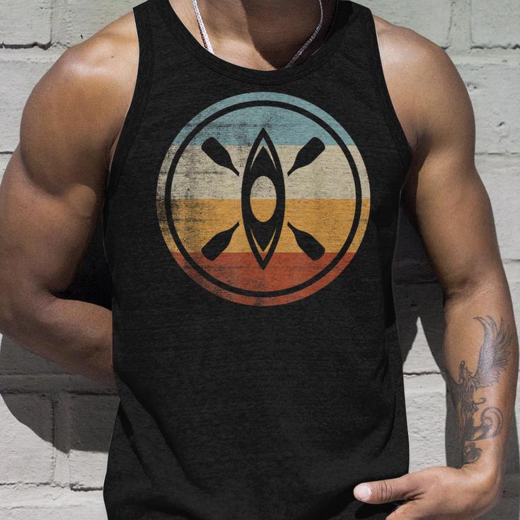 Retro Vintage Kajakfahrer Kajakfahren Kajak Tank Top Geschenke für Ihn