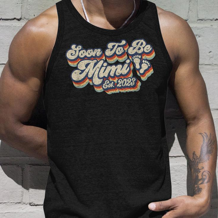 Retro Vintage Soon To Be Mimi 2023 New First Time Grandma Unisex Tank Top Gifts for Him
