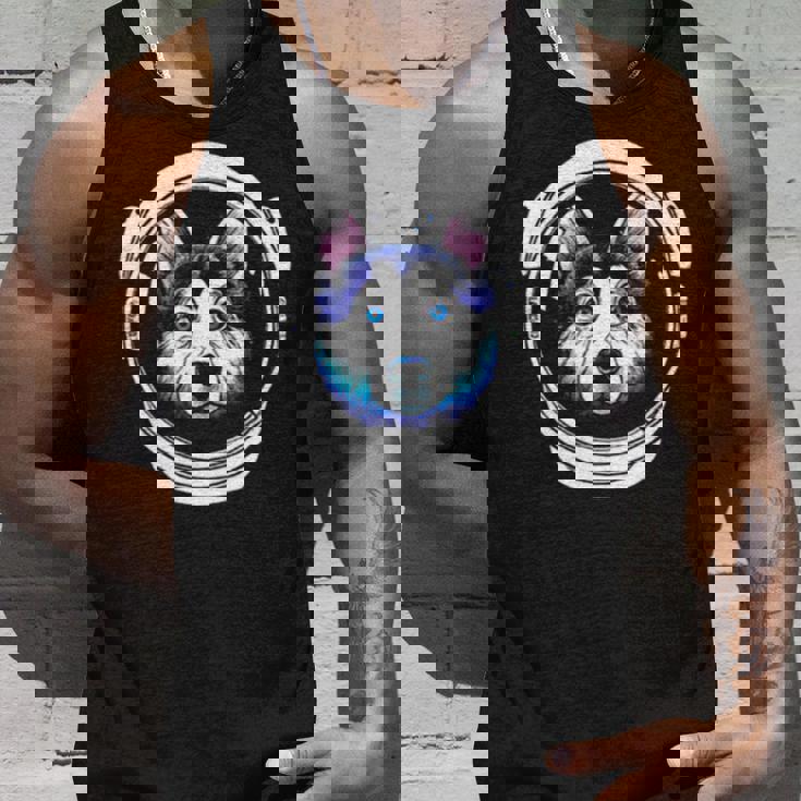 Rover The Astrodog Husky Dog Unisex Tank Top Gifts for Him