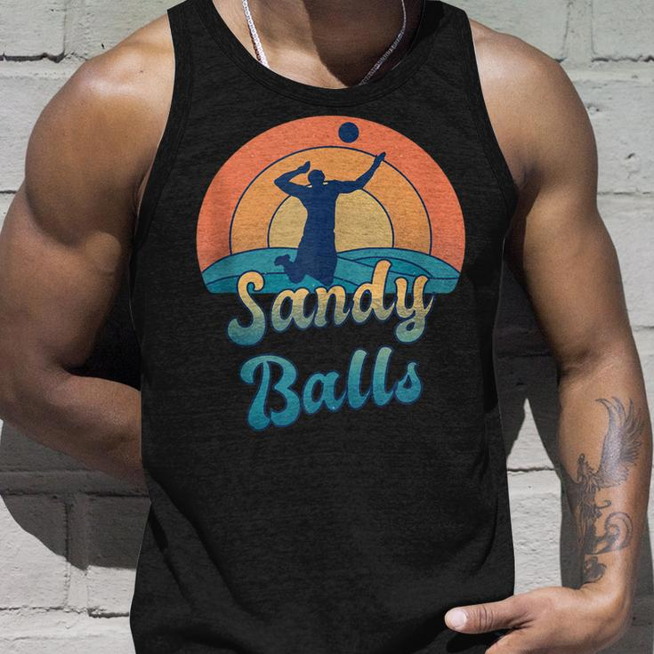 Sandy Balls For A Beach Volleyball Player Unisex Tank Top Gifts for Him