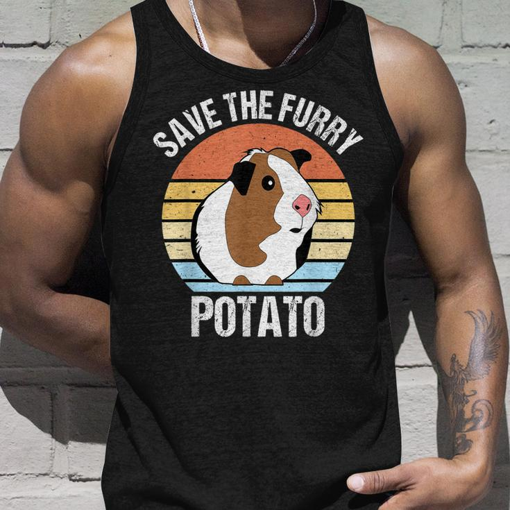 Save The Furry Potato Funny Guinea Pig Unisex Tank Top Gifts for Him
